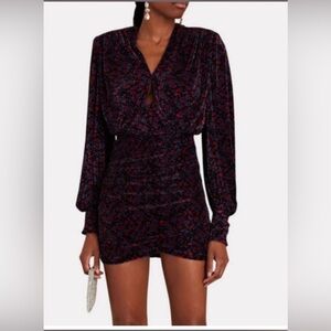 NWOT NEW SABINA MUSAYEV
Capella Pleated Satin Mini Dress